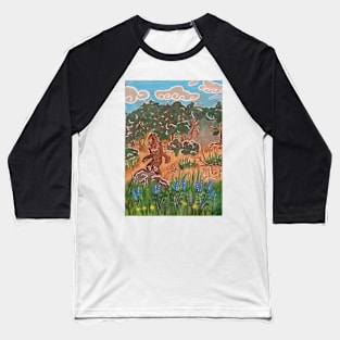 Sasquatch landscape Baseball T-Shirt